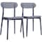 Isl Furnishings Zuho Modern Indoor Outdoor Chair 2, Anchor Grey, PR CH55DC-2PK-PP02 - alternate 1